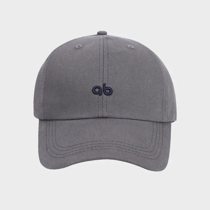 Unisex Brushed Thick Letter Ab Embroidered Fashionable Baseball Cap