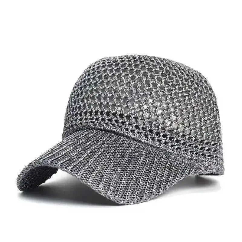 Men Fishing Hat Summer Full Mesh Baseball Cap