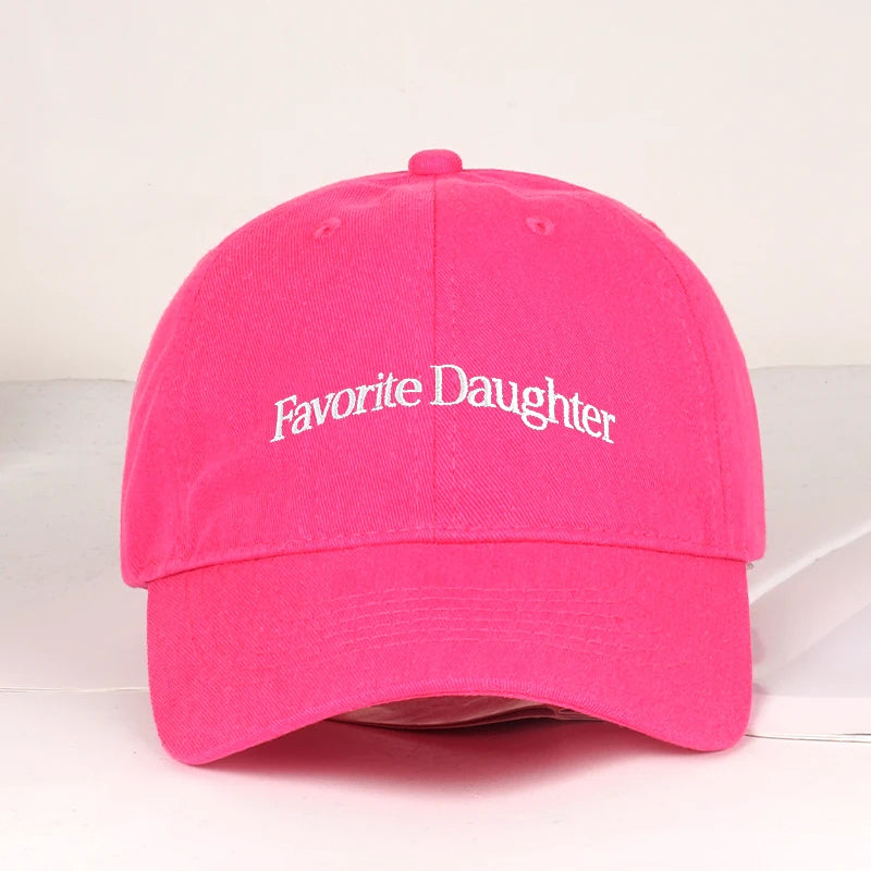 Fun “Favorite Daughter” Embroidered Soft-Peak Baseball Cap