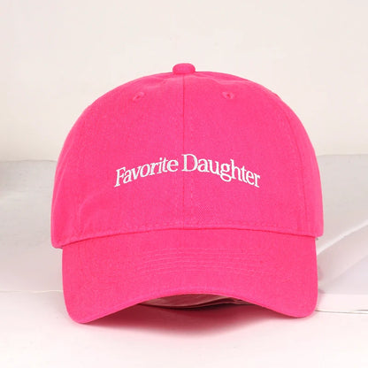 Fun “Favorite Daughter” Embroidered Soft-Peak Baseball Cap
