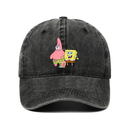 Fashion Cute SpongeBobs Baseball Cap Movie Cartoon Role Adult Men Women