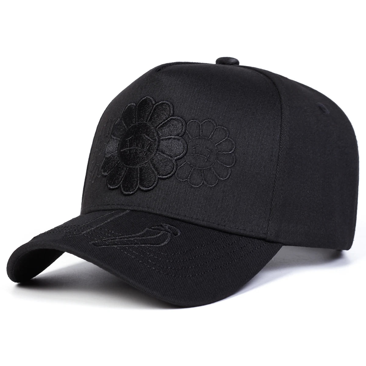 Unisex Sunflower Embroidery Baseball Caps Spring Autumn Outdoor Sports Cap