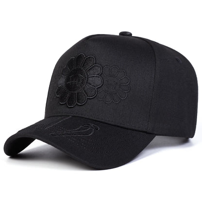 Unisex Sunflower Embroidery Baseball Caps Spring Autumn Outdoor Sports Cap