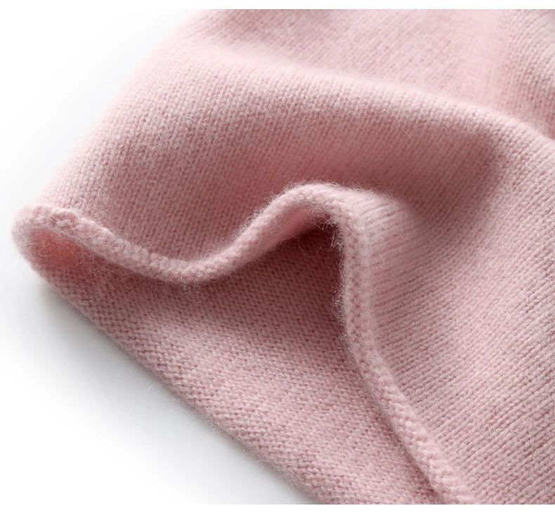New Winter Cashmere Knitted Unisex Warm Hat High Quality Solid Leisure Sleeve Hat