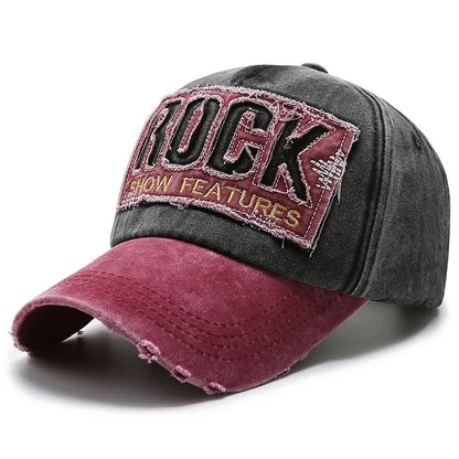 Unisex Korean Fashion Vintage Washed Denim Baseball Cap 2025