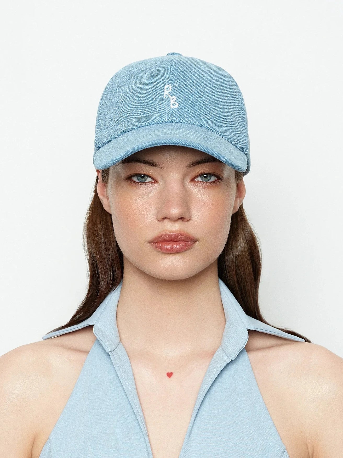 Top Quality Embroidered Letter Washed Denim Baseball Cap