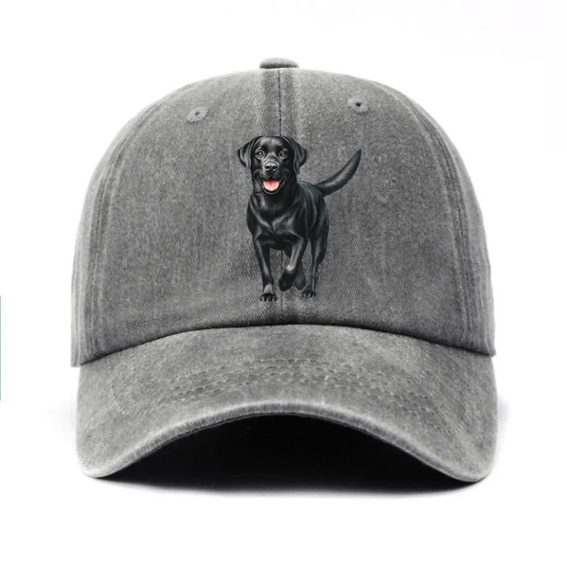 Black Labrador Print Baseball Cap is The Perfect Birthday Gift for Pet Enthusiasts for Both Men and Women