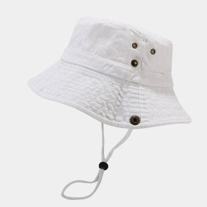 Custom Summer Retro Washed Cotton Patchwork Bucket Hat