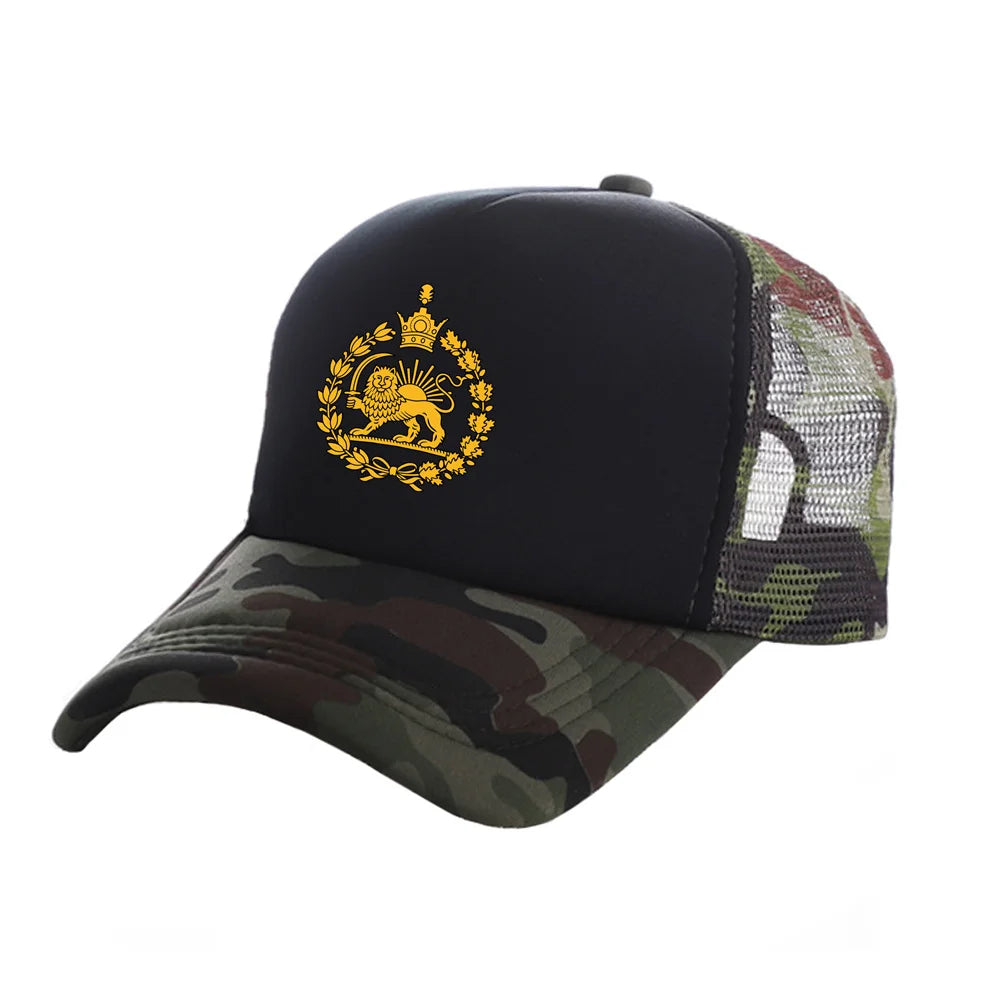 Men Iran Naval Flag 1933-1980 Hat Baseball Cap