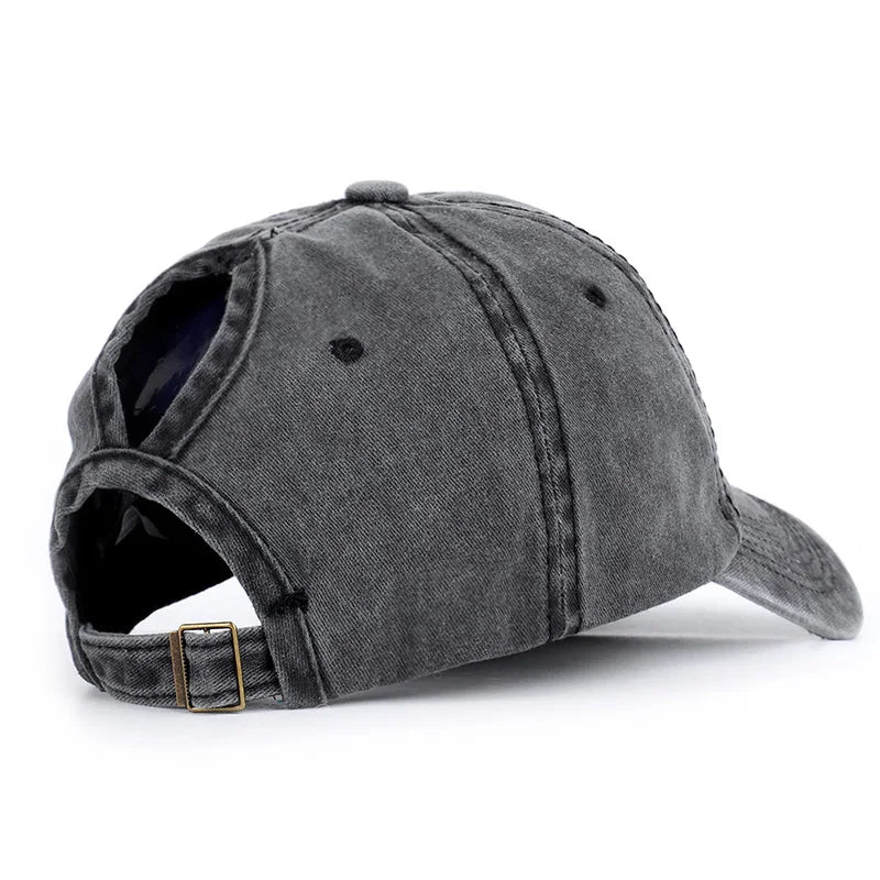 Women's Baseball Cap with Ponytail Design Suitable for Outdoor Sports
