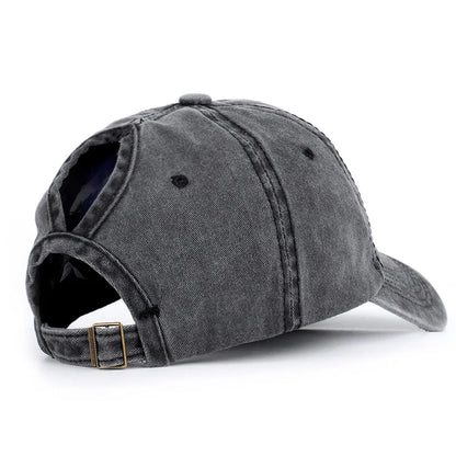 Women's Baseball Cap with Ponytail Design Suitable for Outdoor Sports