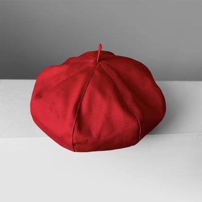 Classic Denim Fabric Beret Hat For Women Spring Summer