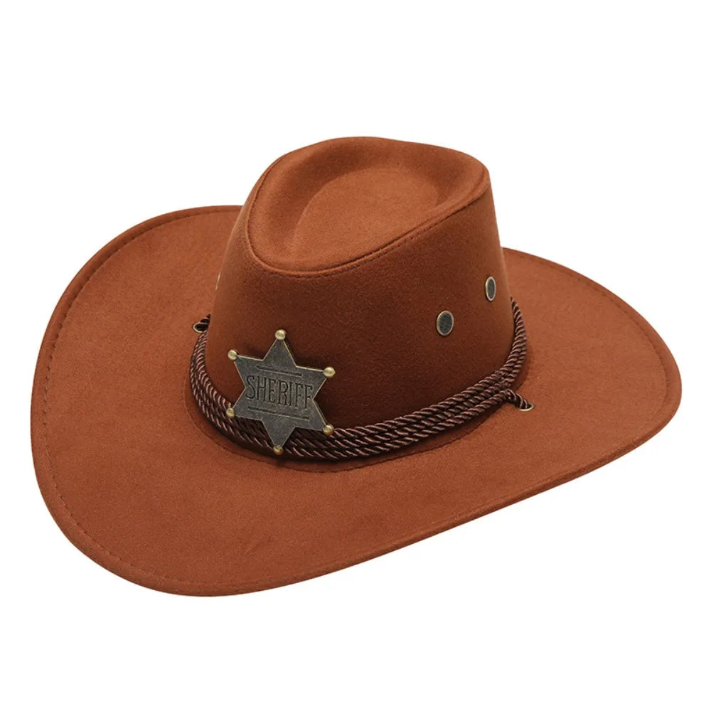 Retro Artificial Suede Beach Cowboy Hat