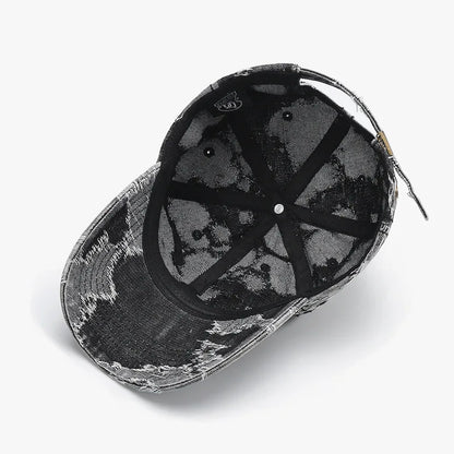 Vintage Washed Tie-Dye Baseball Cap For Men Women