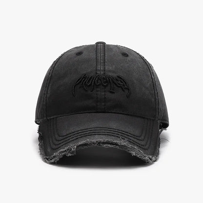 Letter Three-Dimensional Embroidery Soft Top Rough Edge Men's
