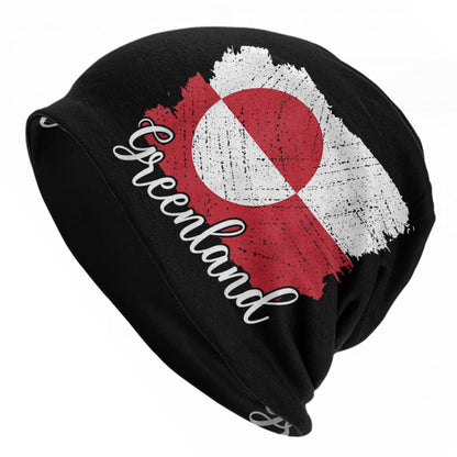 Greenland Coat Of Arms Polar Bear Blue Bonnet Hats Autumn Winter For Men Women