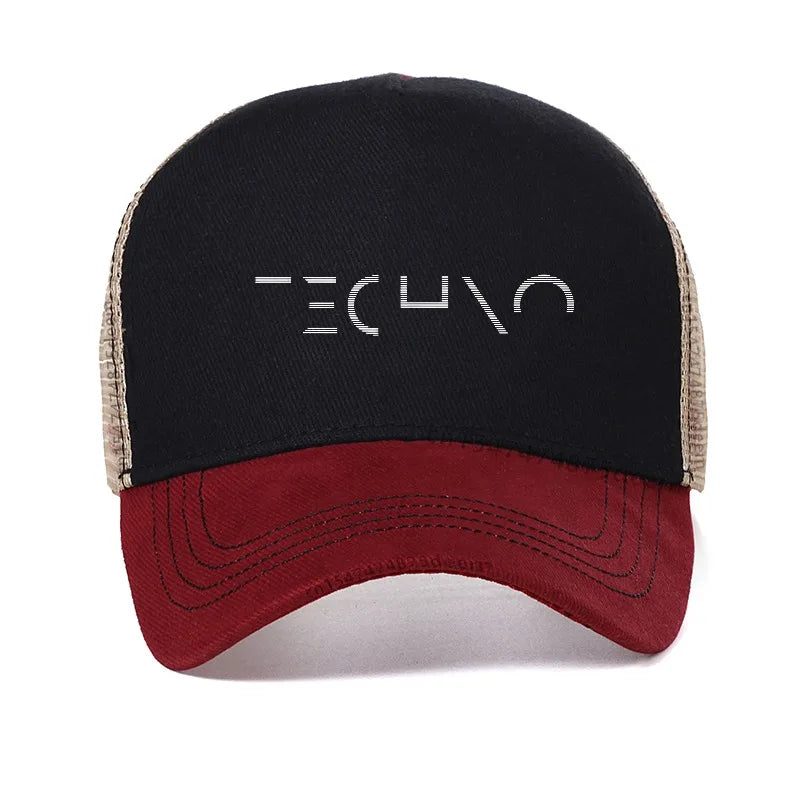 Techno Music Minimalist Design Baseball Cap
