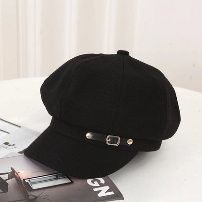 Women Berets Hat Buckle Berets Cap Artist Painter Hat