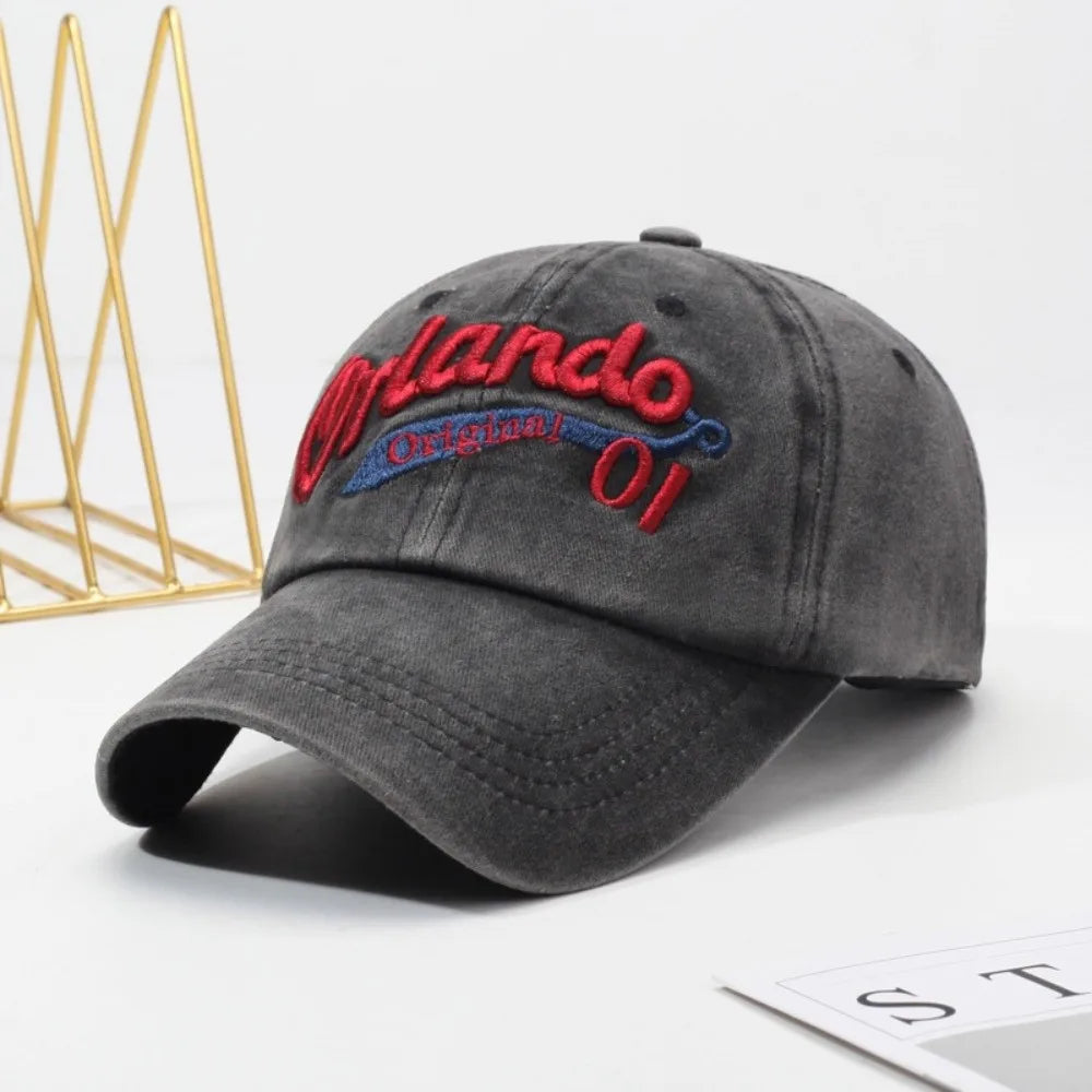 Adjustable Strap Washed Baseball Cap