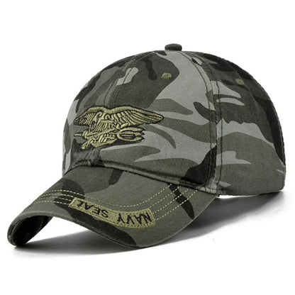 Unisex Navy Seal Embroidery Baseball Caps Spring Autumn Outdoor Adjustable