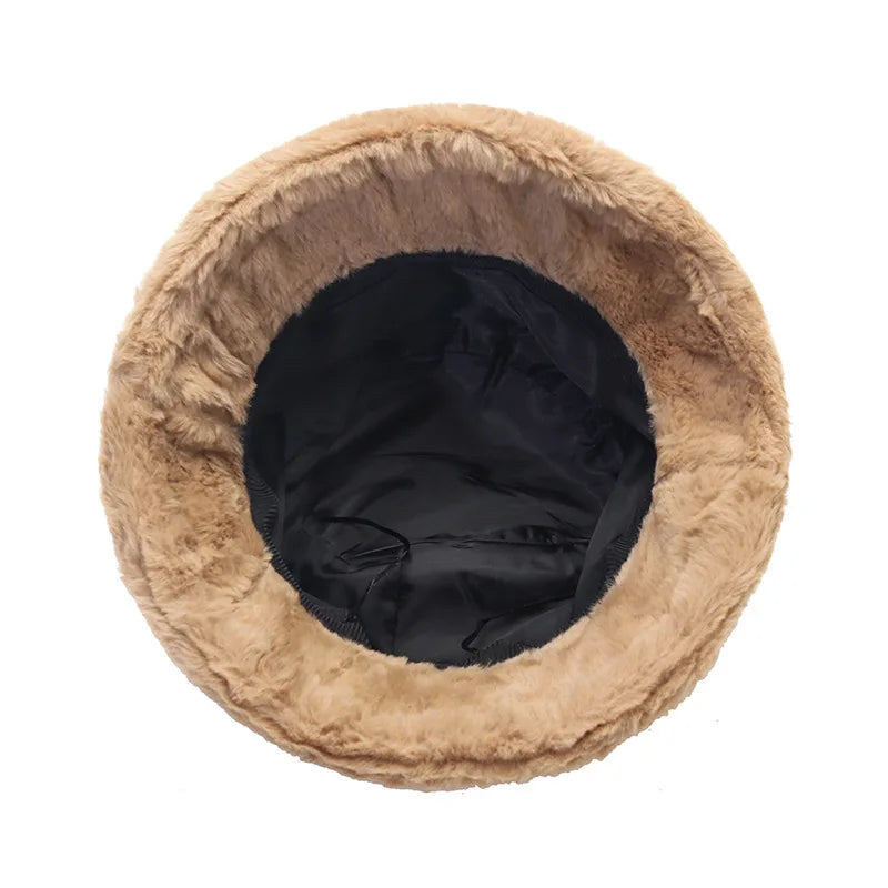 Cozy Faux Fur Bucket Hats Autumn & Winter