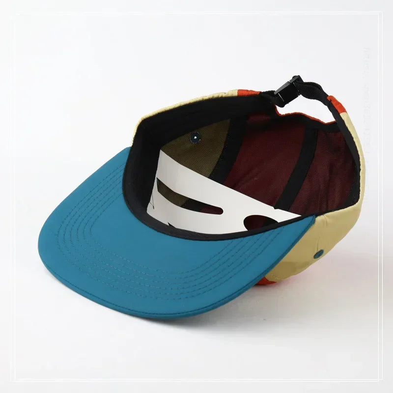 Japanese 5 Panel Color Blocking Baseball Caps