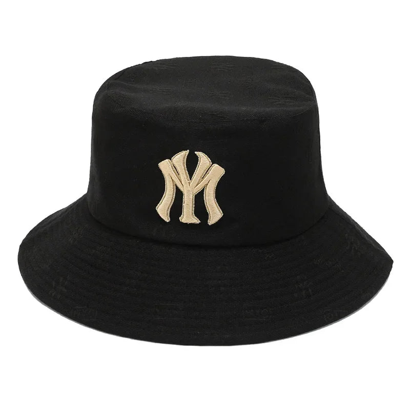 Unisex Letter Embroidery Fisherman Hat Women Summer Hat Men Trend Bucket Hats