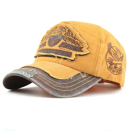 Unisex Washed Cotton Peaked Cap Fashion Letters Adjustable Snapback Baseball Caps Trucker Hat Bonnet
