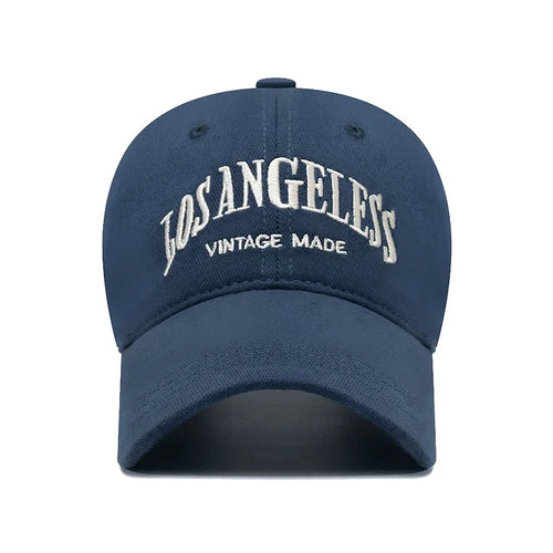 Lettering Embroidery Cotton Hard Top Adjustable Soft Top Baseball Cap