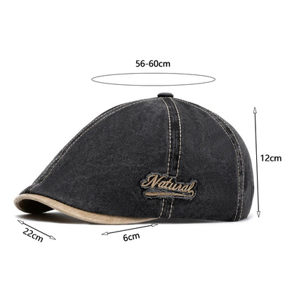 Summer Cotton Newsboy Caps For Men Hats Berets
