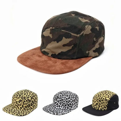 Four Seasons Polyester Leopard Print Casquette Baseball Cap