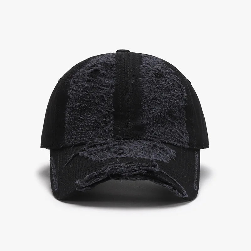 Washed Soft-Top Distressed Men's Large-Head Circumference Baseball Cap