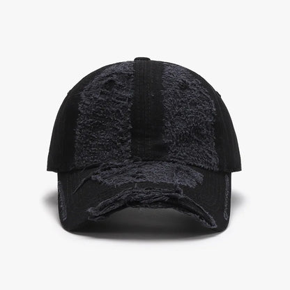 Washed Soft-Top Distressed Men's Large-Head Circumference Baseball Cap