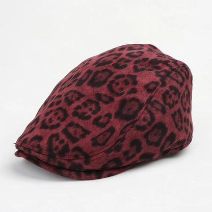 New Women Y2K Retro Leopard Print Visors Hats
