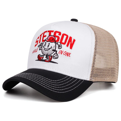 Mesh Hat Stetson Snowman Baseball Hat Unisex