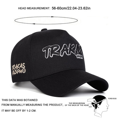 Unisex Trakas Hdspm Letter Embroidery Baseball Caps Spring Autumn