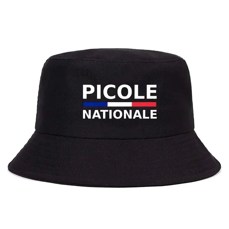 Summer Picole Nationale Bob Man Reversible Bucket Hat Women Cotton Fisherman Cap