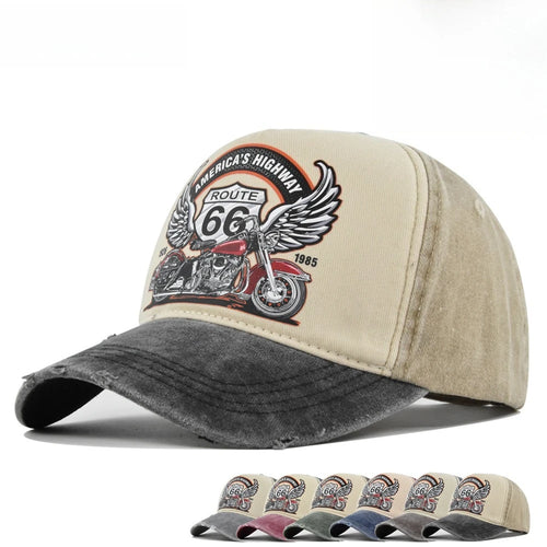 Men Women Cotton Retro Printed Cap