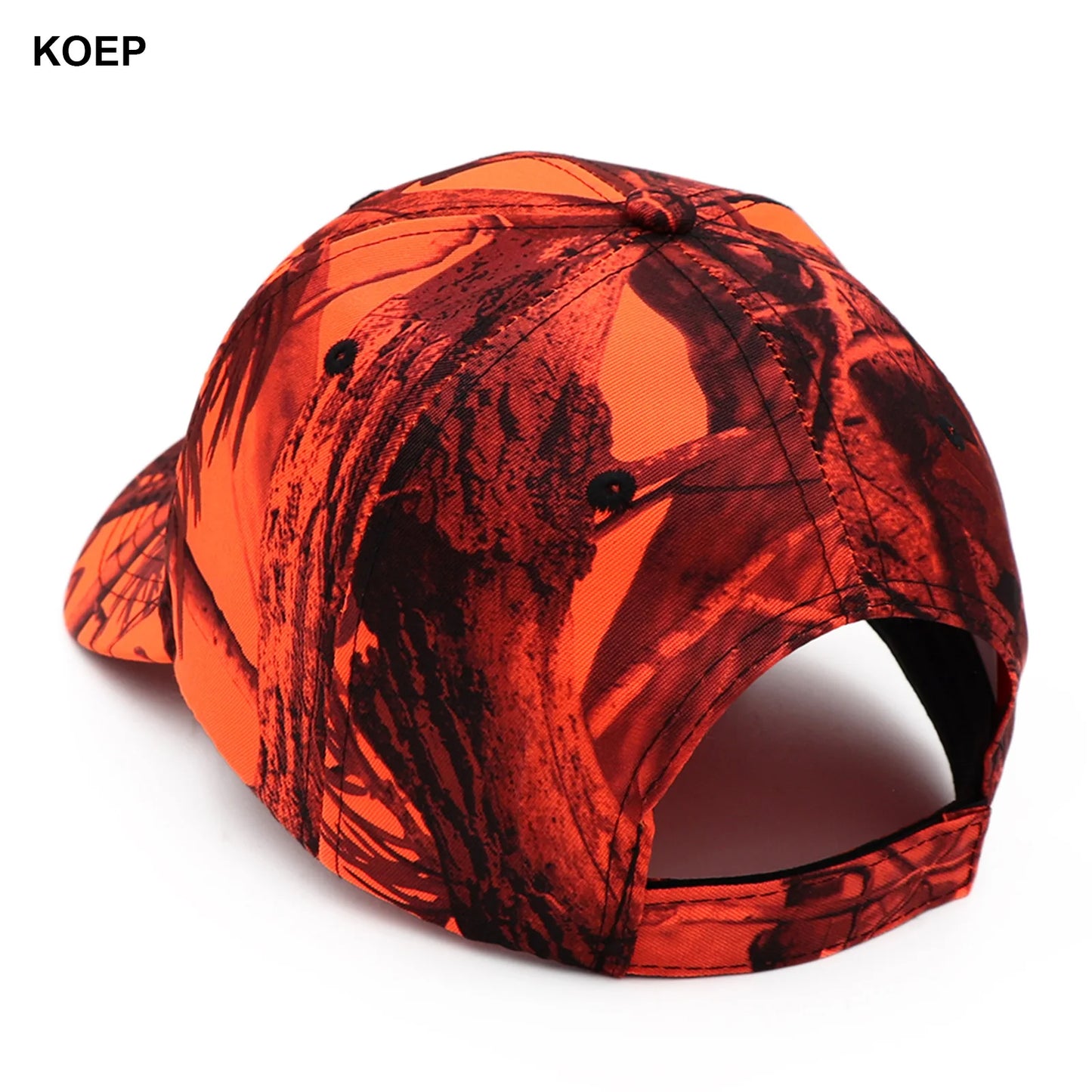 Outdoor Fishing Jungle Orange Camouflage Baseball Cap
