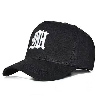 Unisex Gothic Letter M Embroidery Baseball Caps Spring Autumn Outdoor Adjustable Casual Hats Sunscreen Hat