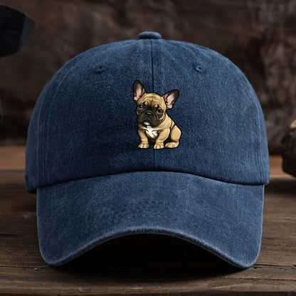 French Bulldog Printed Baseball Hat Sunscreen Fashion Outdoor Hat Suitable for Men and Women