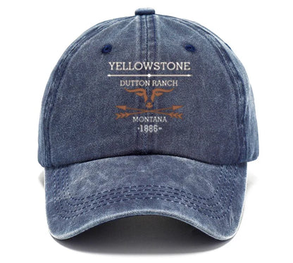 Washed Baseball Cap Print Adjustable Hat