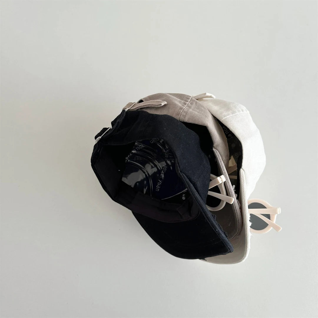 2026 New Spring Kids Baseball Cap Minimalist 3 Colors Children Peaked Cap