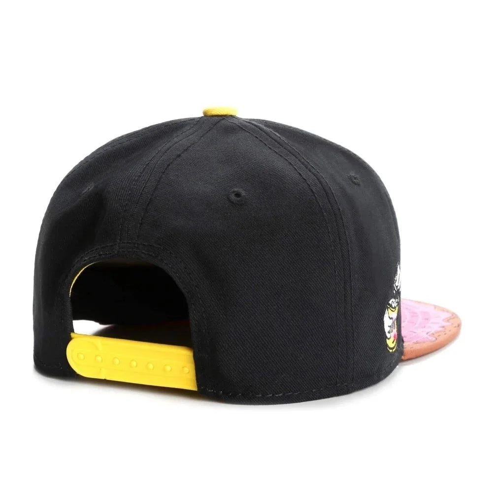 Flat Hat New Donut Bite Pink Embroidery Baseball Hat