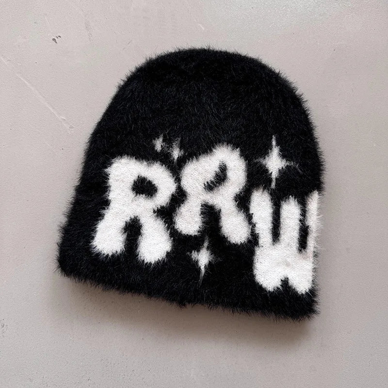 New Ins Popular Unisex Autumn Funny Hat Mink Fur Winter Women's Cap