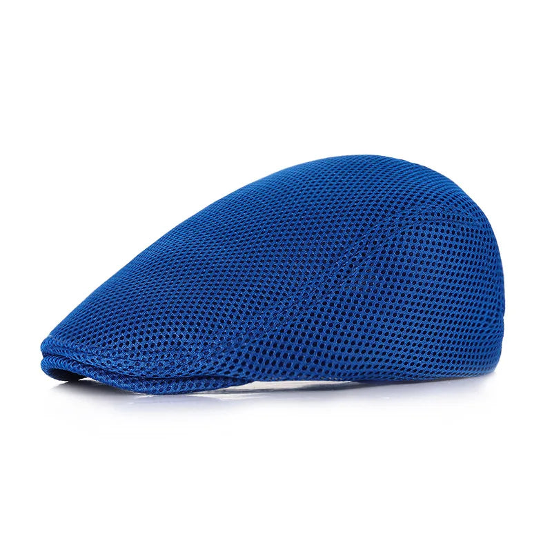 Adult Summer Breathable Mesh Cap British Fashion Style Beret Male