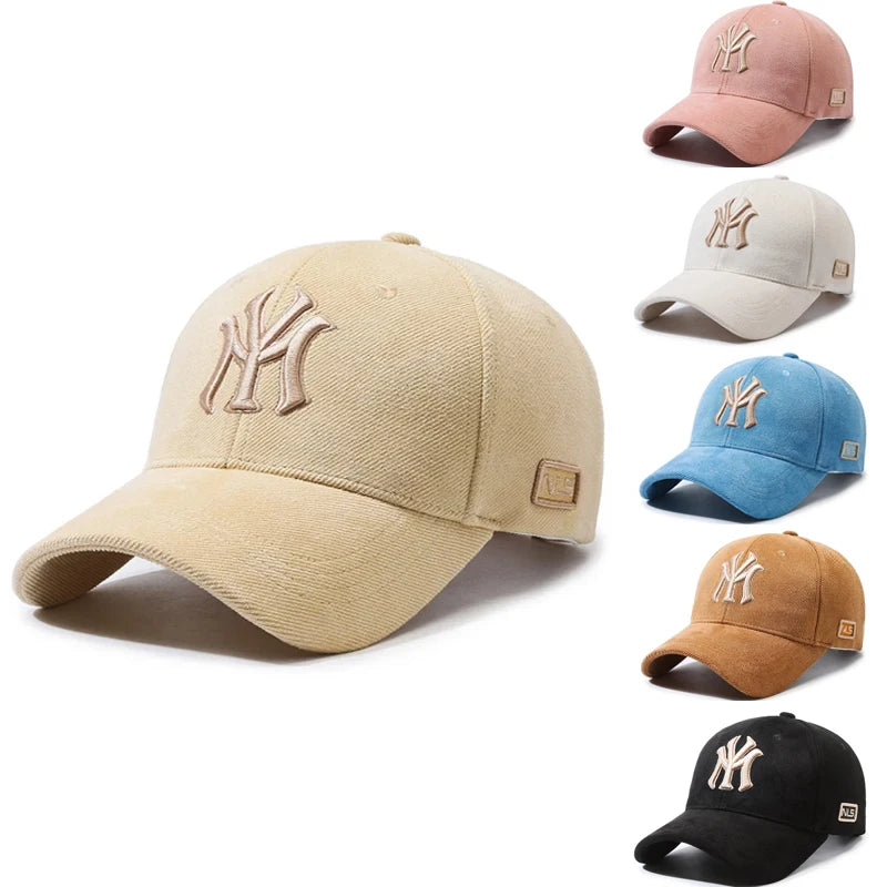 Couple Embroidered Letters Baseball Cap Adjustable Unisex Fashion Matching Sun Hat Trendy Casual Duck Bill Cap