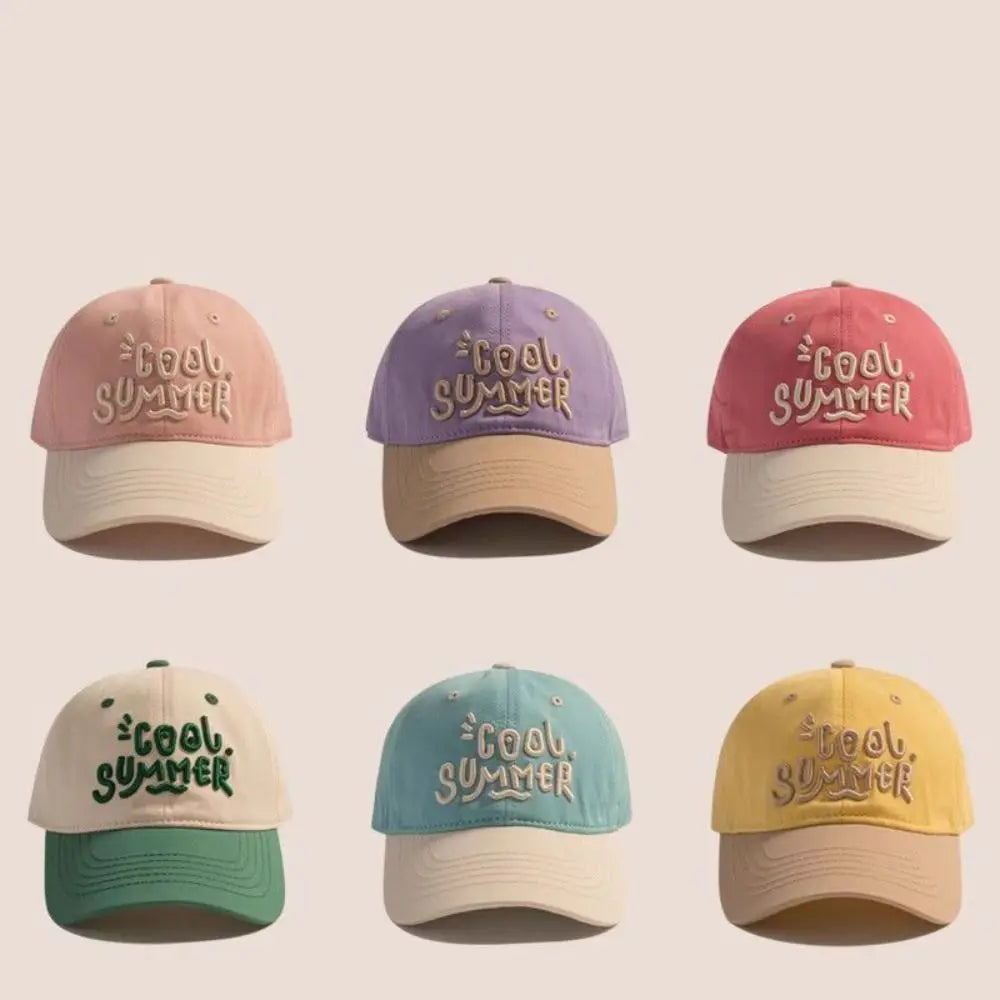 2-7 Years Cute Letter Embroidery Baseball Caps