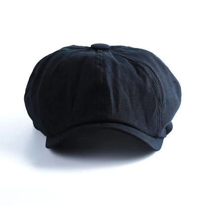 British Style Newsboy Cap Men Cotton Ascot Cap Dad Vintage New Brand Spring Flat Cap