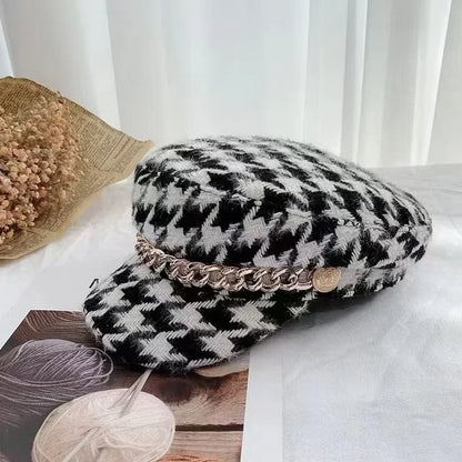 Panama Women's Checkered Baseball Cap